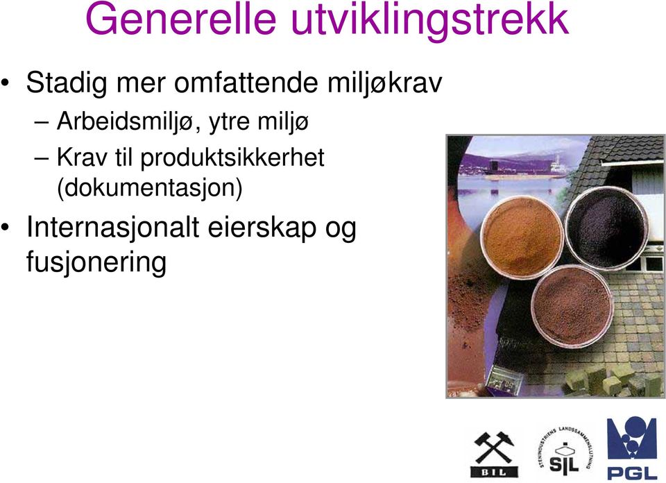 miljø Krav til produktsikkerhet