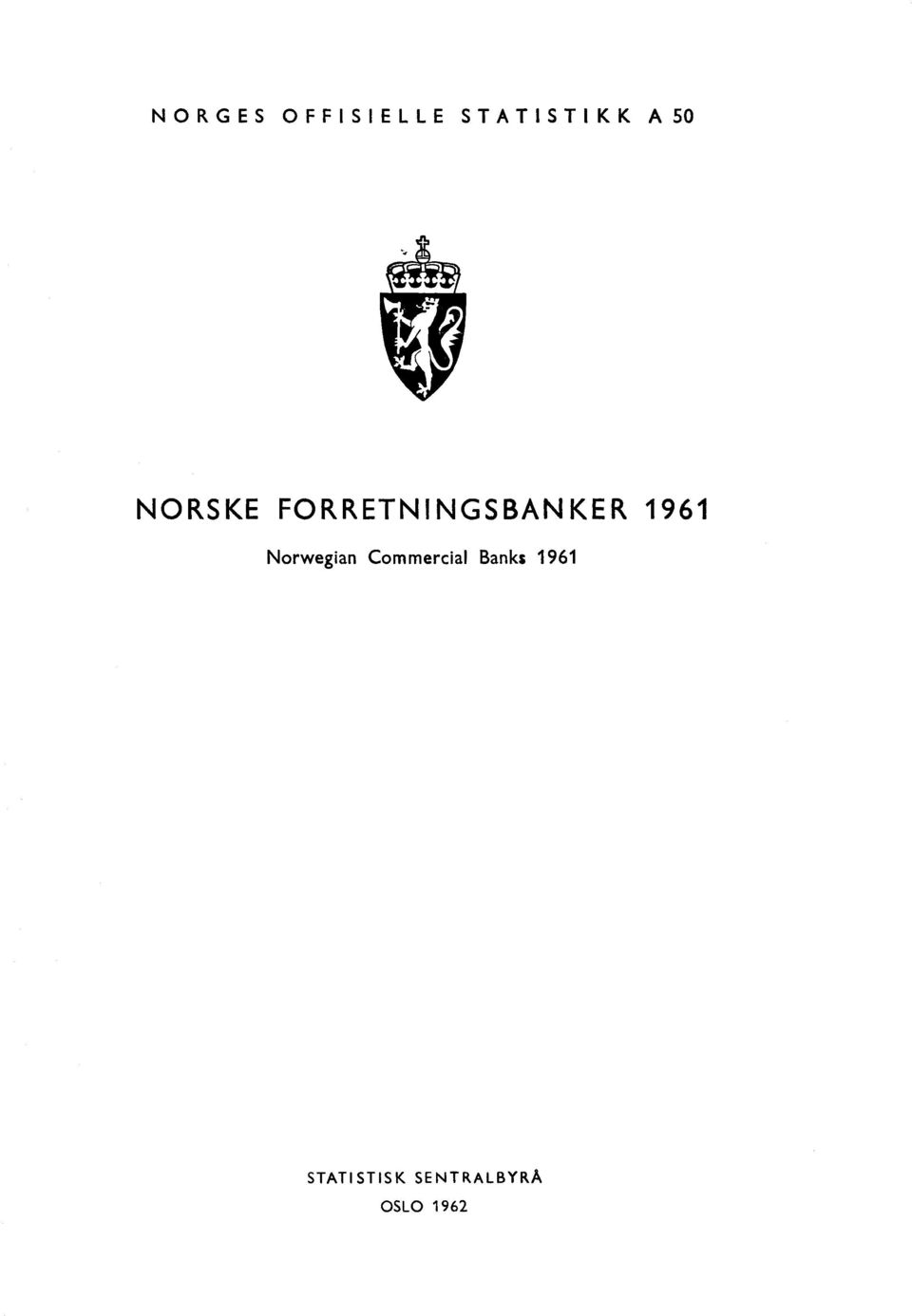 Norwegian Commercial Banks 1961