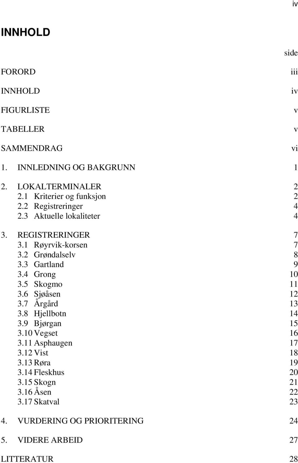 3 Gartland 9 3.4 Grong 10 3.5 Skogmo 11 3.6 Sjøåsen 12 3.7 Årgård 13 3.8 Hjellbotn 14 3.9 Bjørgan 15 3.10 Vegset 16 3.11 Asphaugen 17 3.