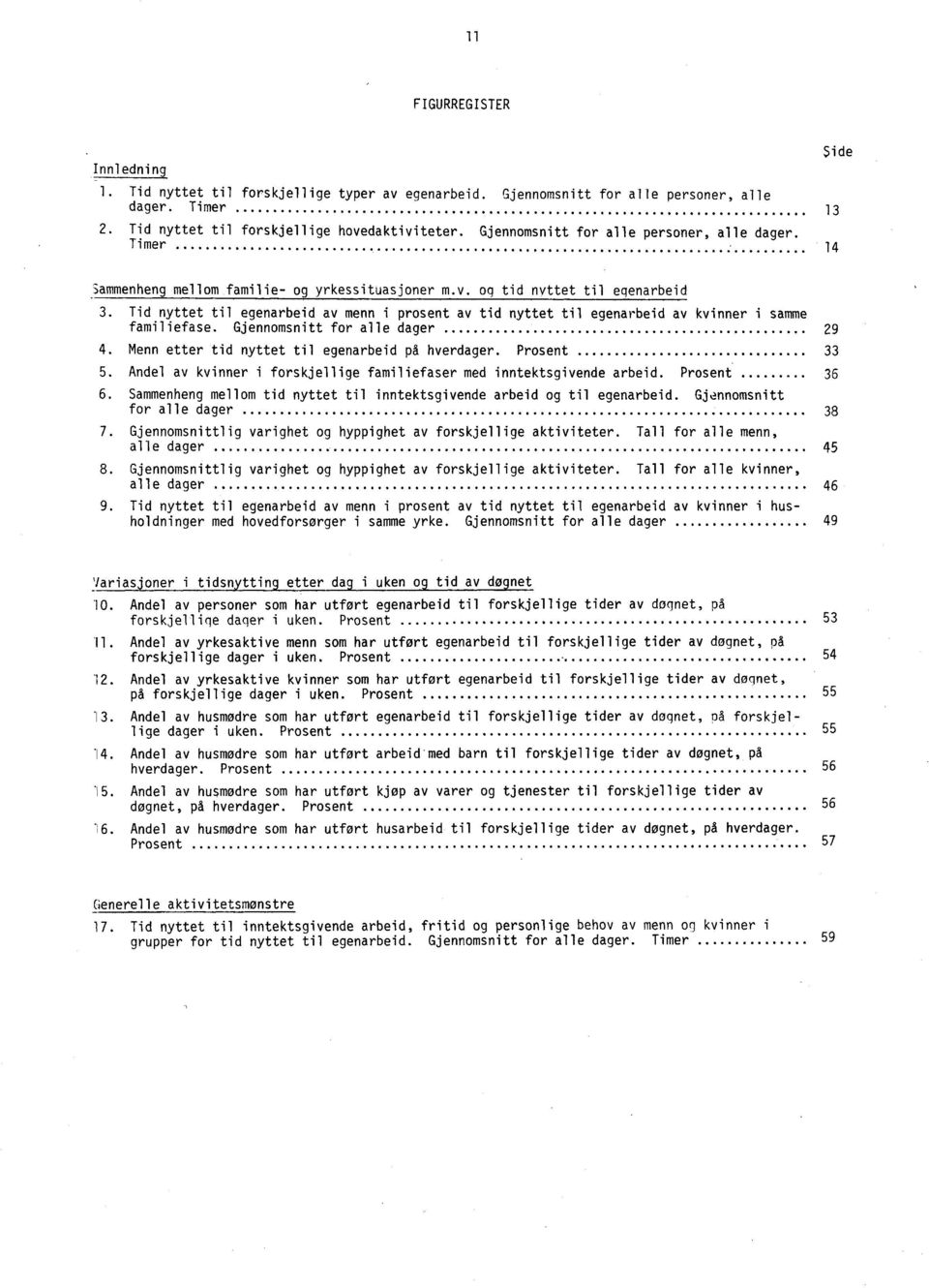 Tid nyttet til egenarbeid av menn i prosent av tid nyttet til egenarbeid av kvinner i samme familiefase. Gjennomsnitt for alle dager 29 4. Menn etter tid nyttet til egenarbeid på hverdager.