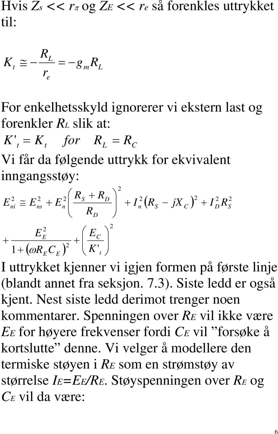 seksjo. 7.3). ise ledd e også kje. Nes sise ledd deimo ege oe kommeae.