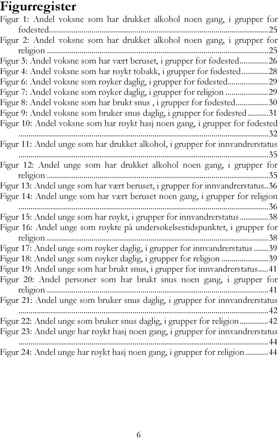 ..28 Figur 6: Andel voksne som røyker daglig, i grupper for fødested...29 Figur 7: Andel voksne som røyker daglig, i grupper for religion.