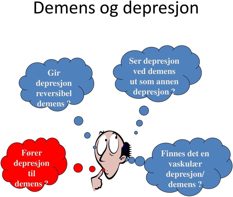 Ser depresjon ved demens ut som annen