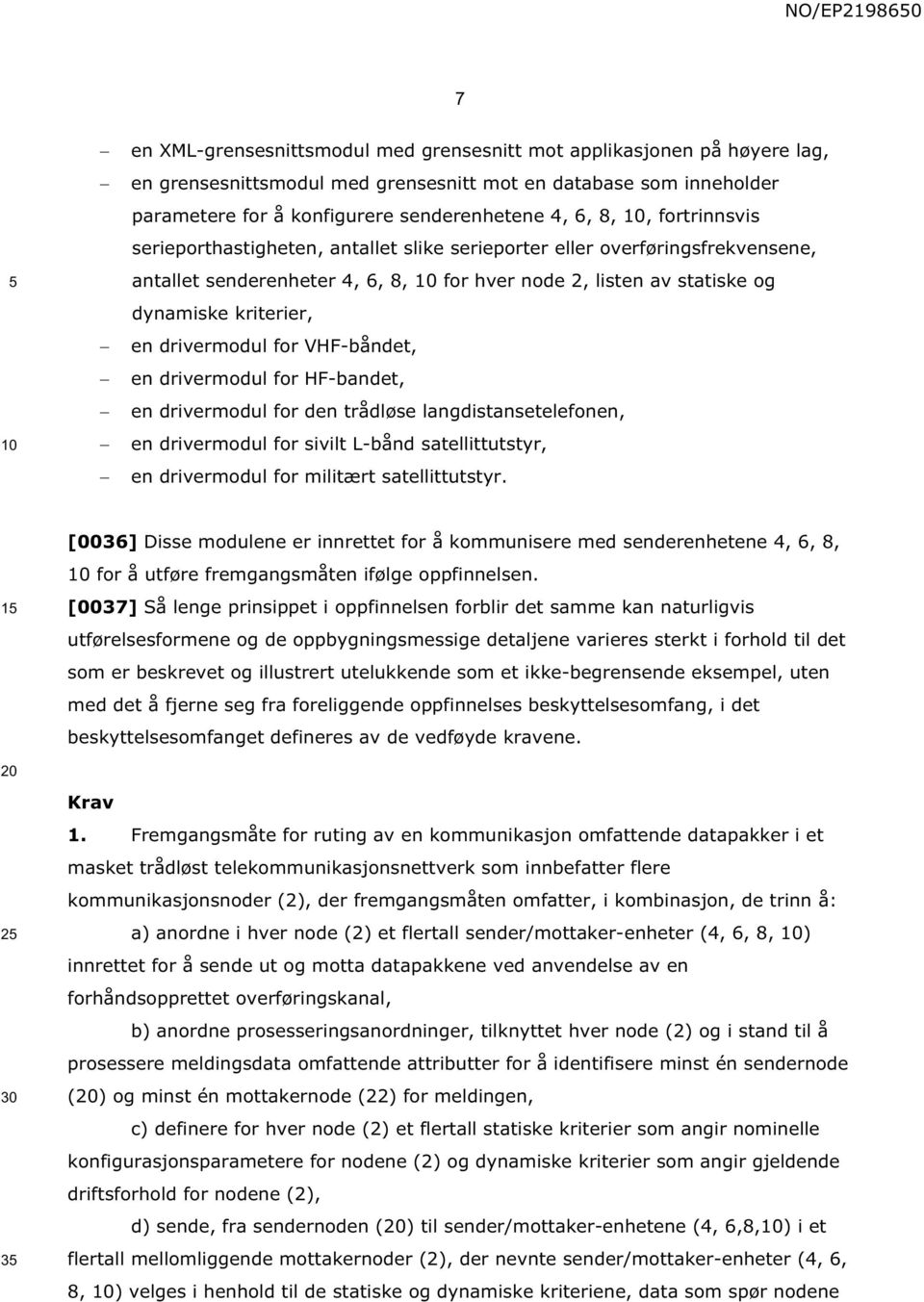 for VHF-båndet, en drivermodul for HF-bandet, en drivermodul for den trådløse langdistansetelefonen, en drivermodul for sivilt L-bånd satellittutstyr, en drivermodul for militært satellittutstyr.