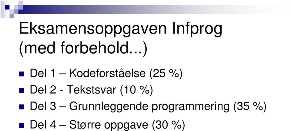 Tekstsvar (10 %) Del 3 Grunnleggende