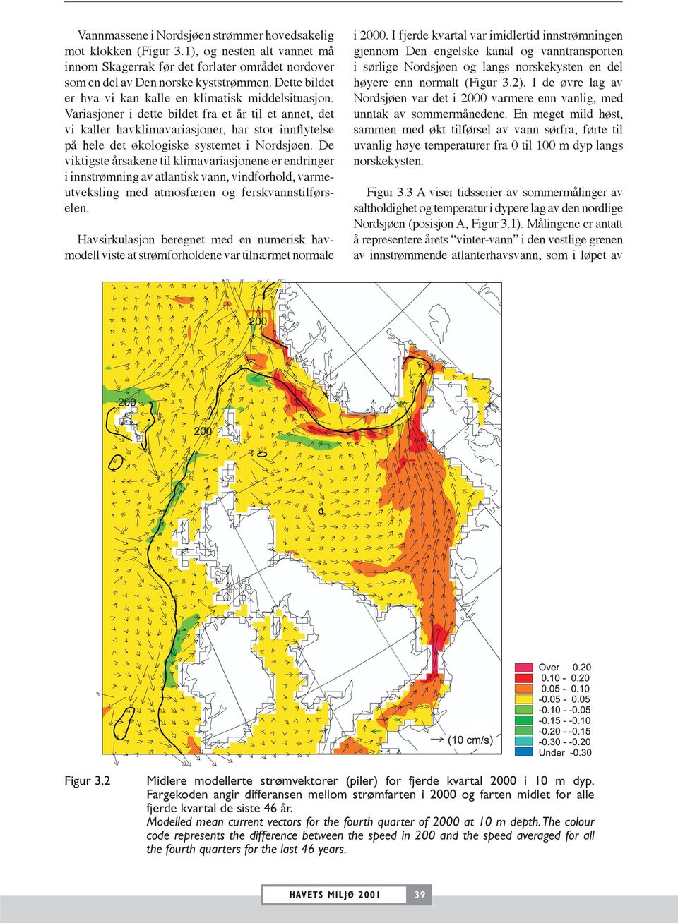 Variasjoner i dette bildet fra et år til et annet, det vi kaller havklimavariasjoner, har stor innflytelse på hele det økologiske systemet i Nordsjøen.