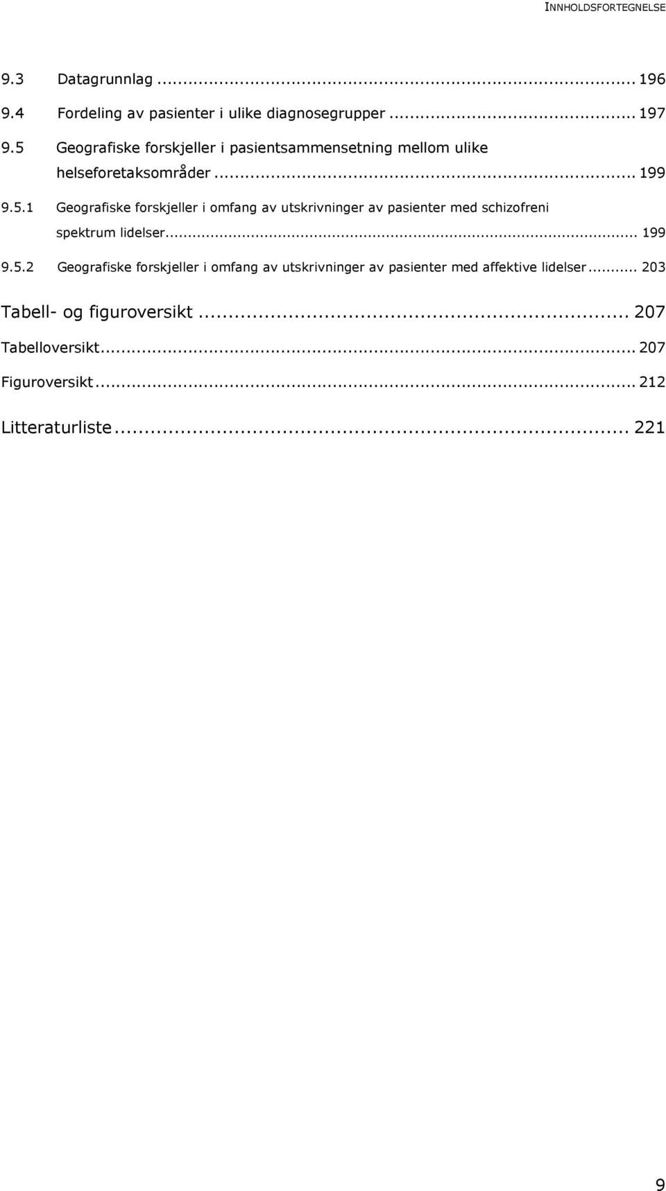 .. 199 9.5.2 Geografiske forskjeller i omfang av utskrivninger av pasienter med affektive lidelser.