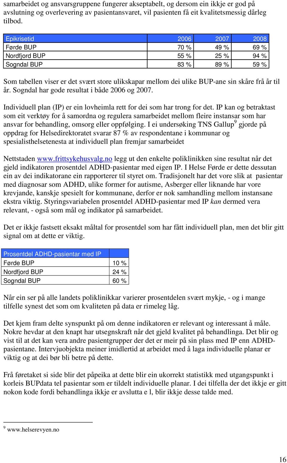 til år. Sogndal har gode resultat i både 2006 og 2007. Individuell plan (IP) er ein lovheimla rett for dei som har trong for det.