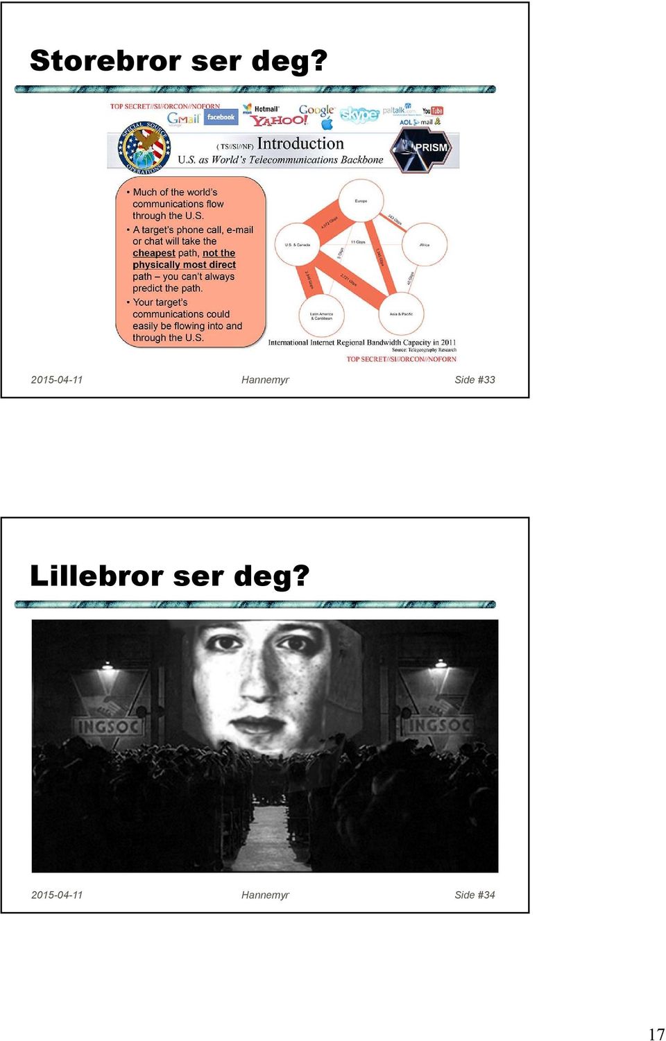 #33 Lillebror ser deg?