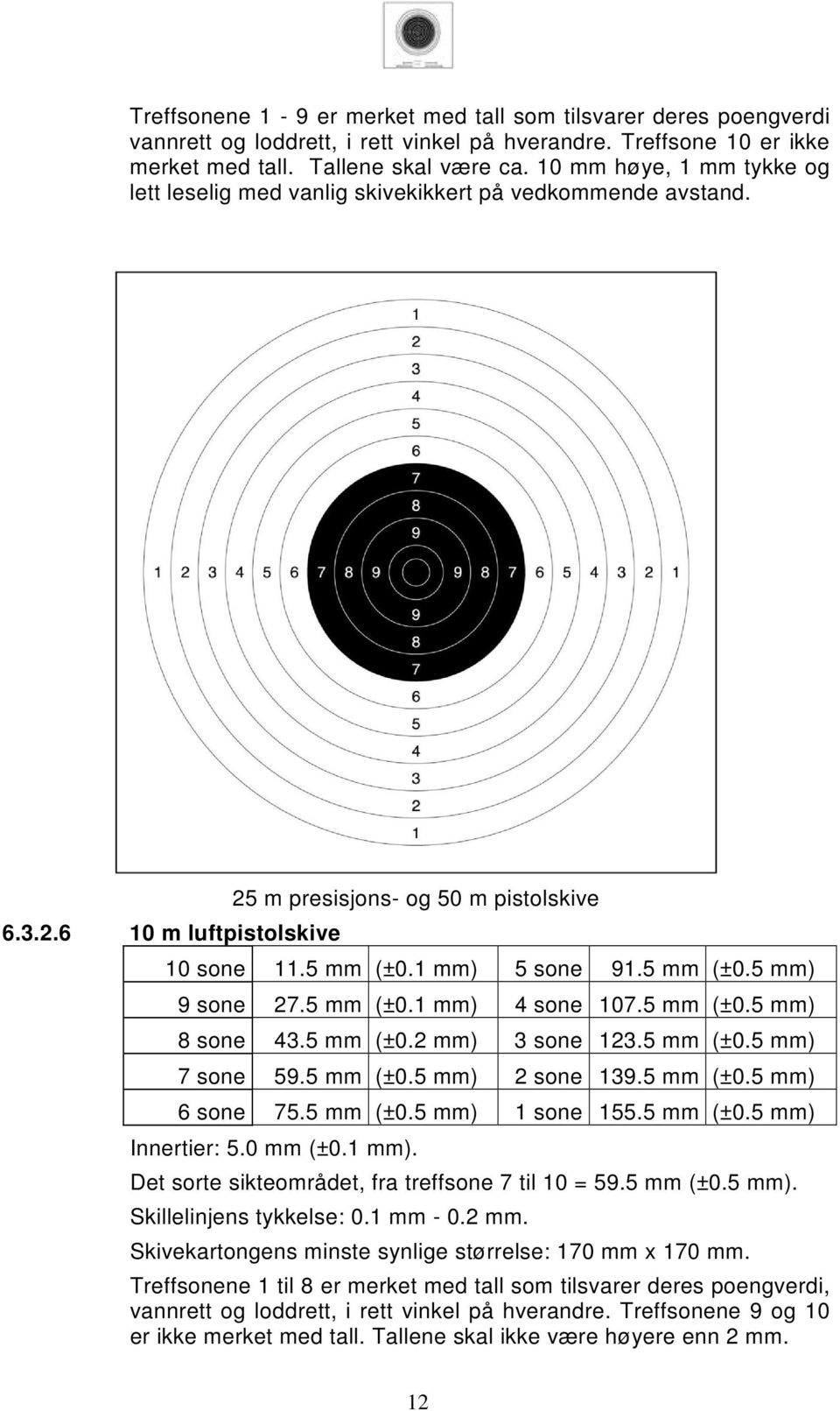 5 mm (±0.1 mm) 4 sone 107.5 mm (±0.5 mm) 8 sone 43.5 mm (±0.2 mm) 3 sone 123.5 mm (±0.5 mm) 7 sone 59.5 mm (±0.5 mm) 2 sone 139.5 mm (±0.5 mm) 6 sone 75.5 mm (±0.5 mm) 1 sone 155.5 mm (±0.5 mm) Innertier: 5.