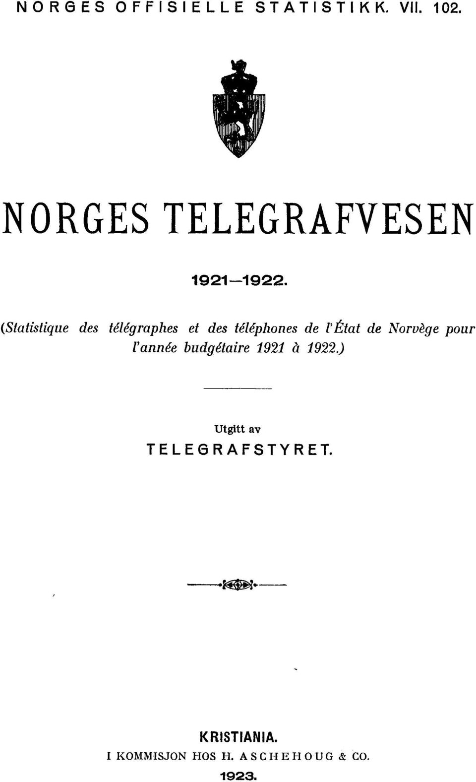 (Statistique des télégraphes et des téléphones de l'état de