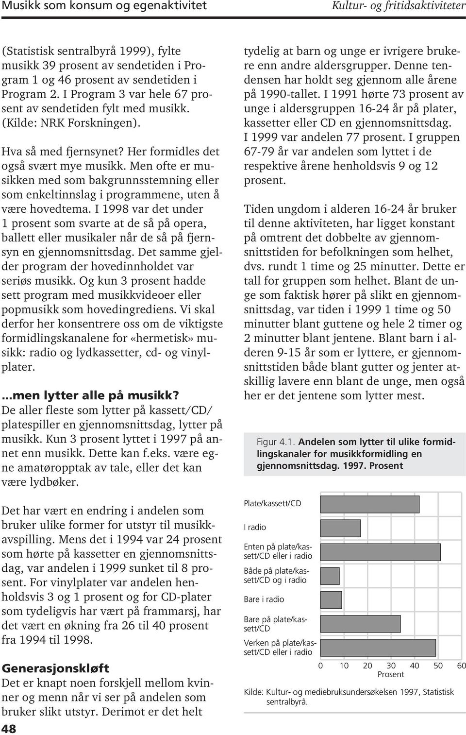 Men ofte er musikken med som bakgrunnsstemning eller som enkeltinnslag i programmene, uten å være hovedtema.