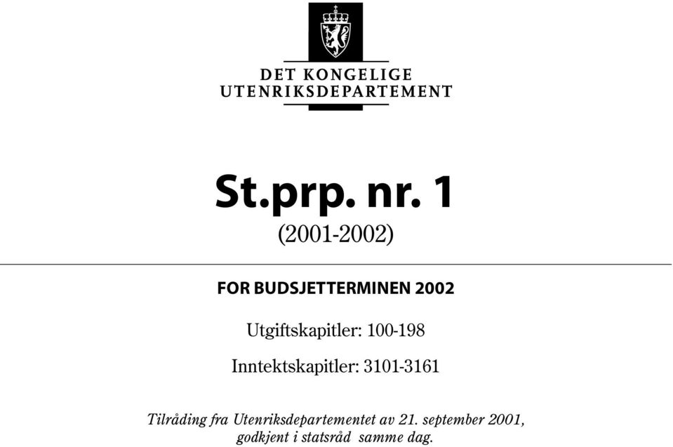 Utgiftskapitler: 100-198 Inntektskapitler: