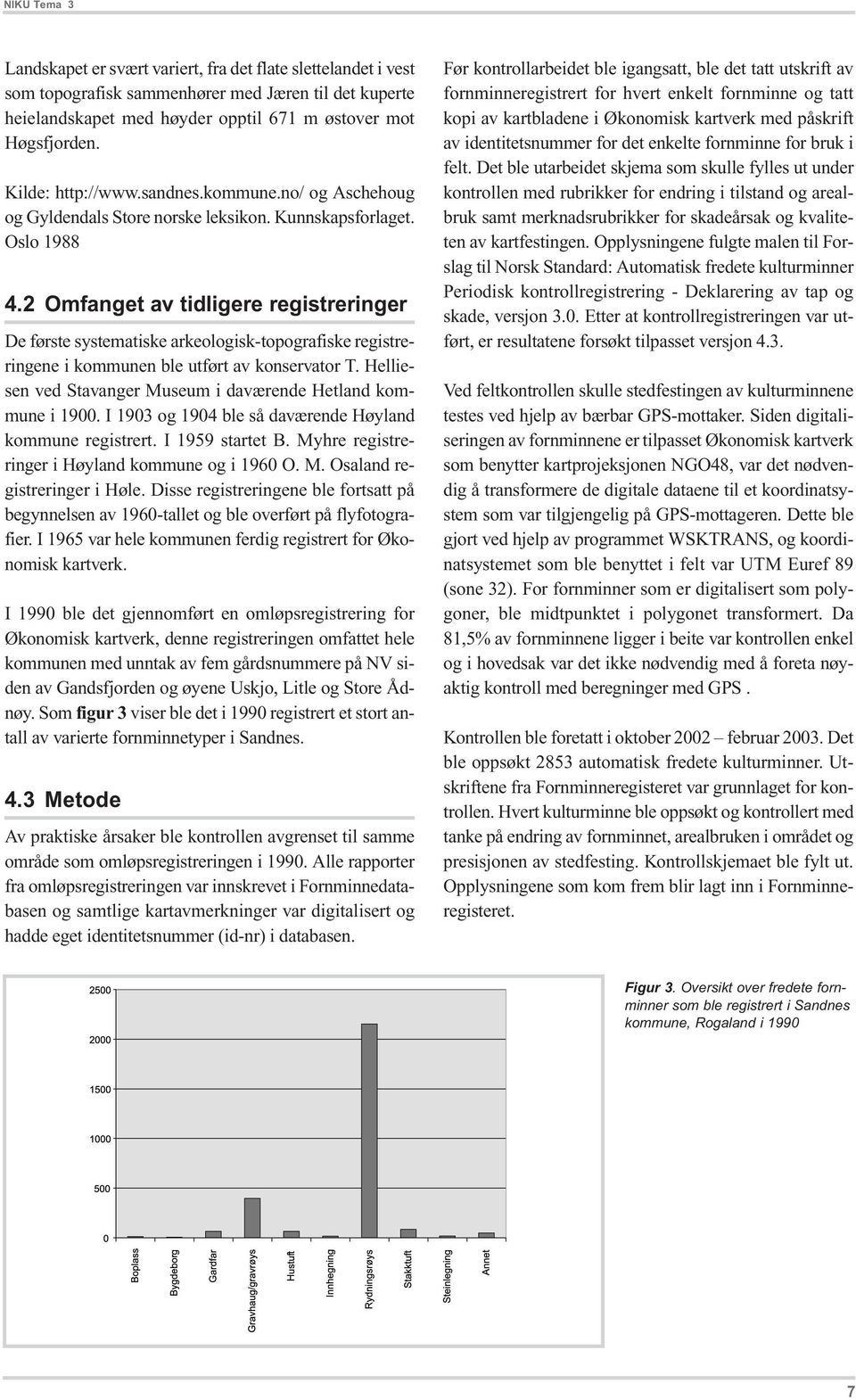 2 Omfanget av tidligere registreringer De første systematiske arkeologisk-topografiske registreringene i kommunen ble utført av konservator T.