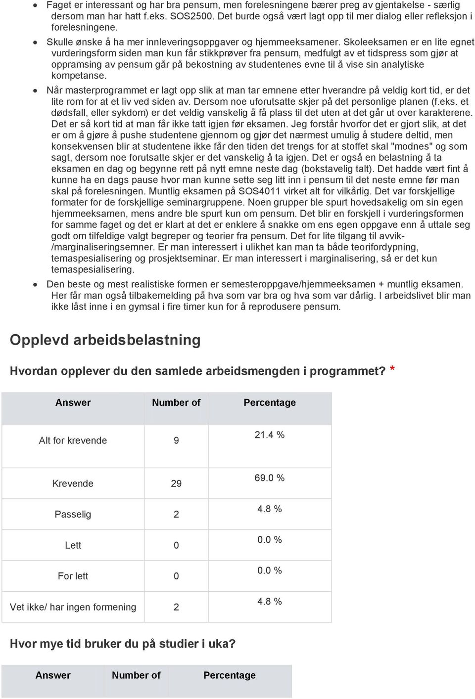 Skoleeksamen er en lite egnet vurderingsform siden man kun får stikkprøver fra pensum, medfulgt av et tidspress som gjør at oppramsing av pensum går på bekostning av studentenes evne til å vise sin