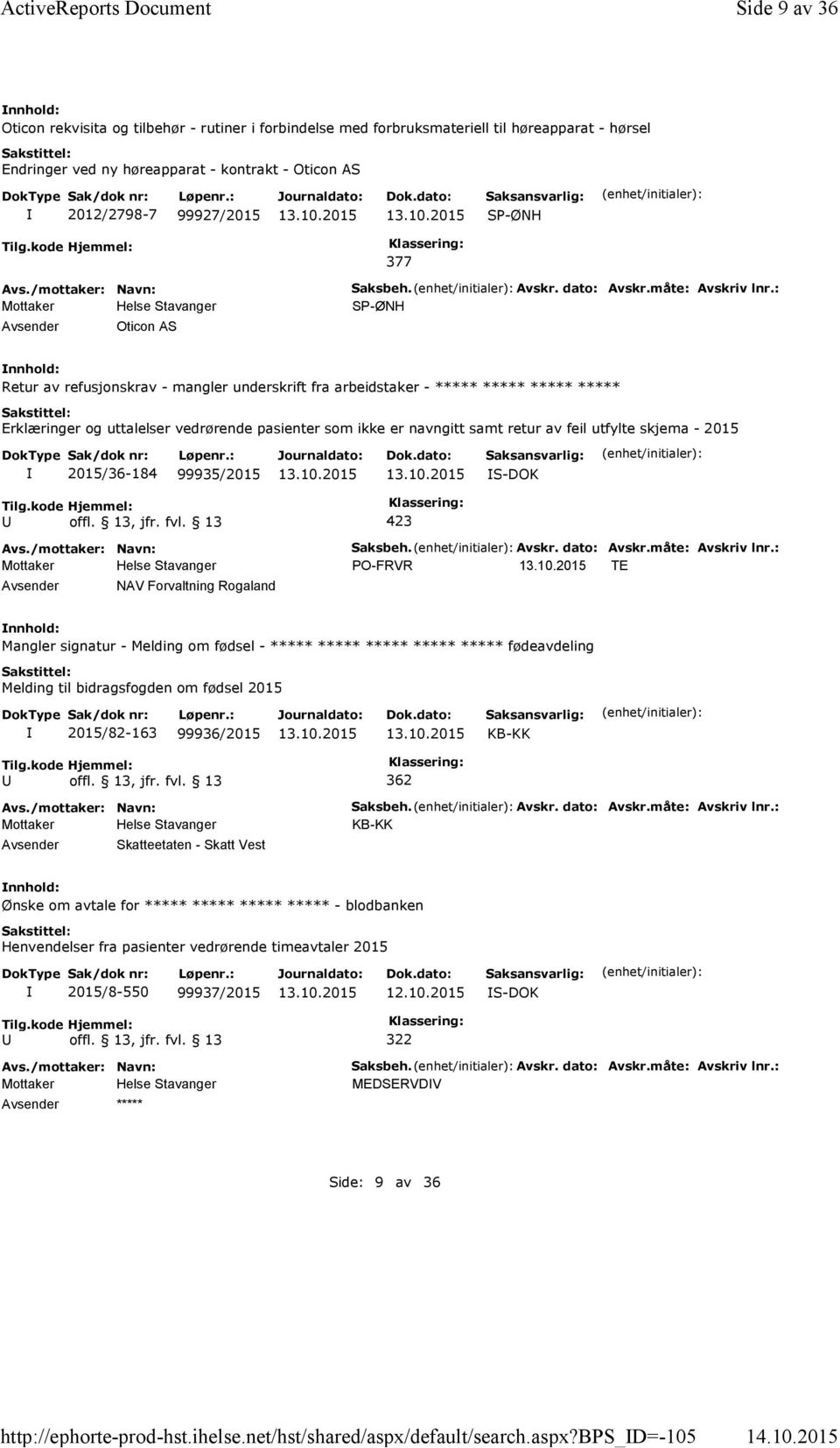 201 Oticon rekvisita og tilbehør - rutiner i forbindelse med forbruksmateriell til høreapparat - hørsel Endringer ved ny høreapparat - kontrakt - Oticon AS 2012/2798-7 99927/201 SP-ØNH Tilg.