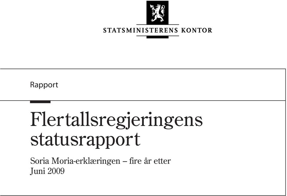 statusrapport Soria