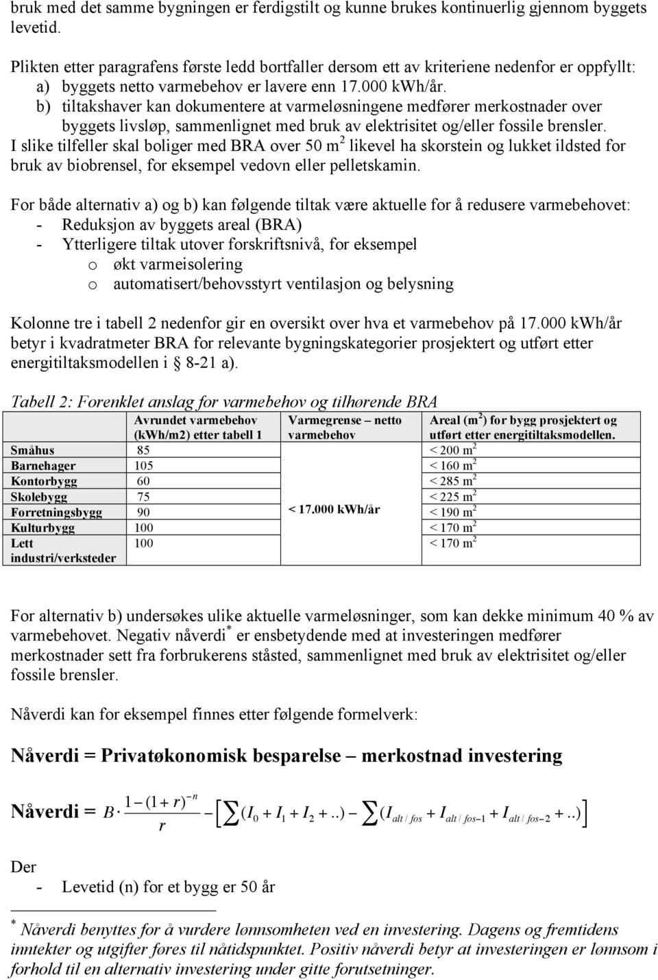 b) tiltakshaver kan dkumentere at varmeløsningene medfører merkstnader ver byggets livsløp, sammenlignet med bruk av elektrisitet g/eller fssile brensler.