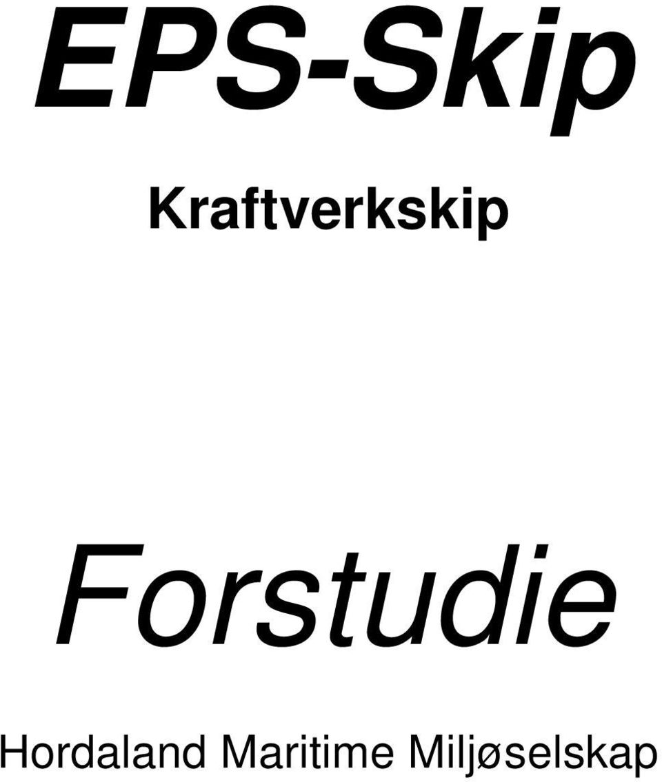 Forstudie