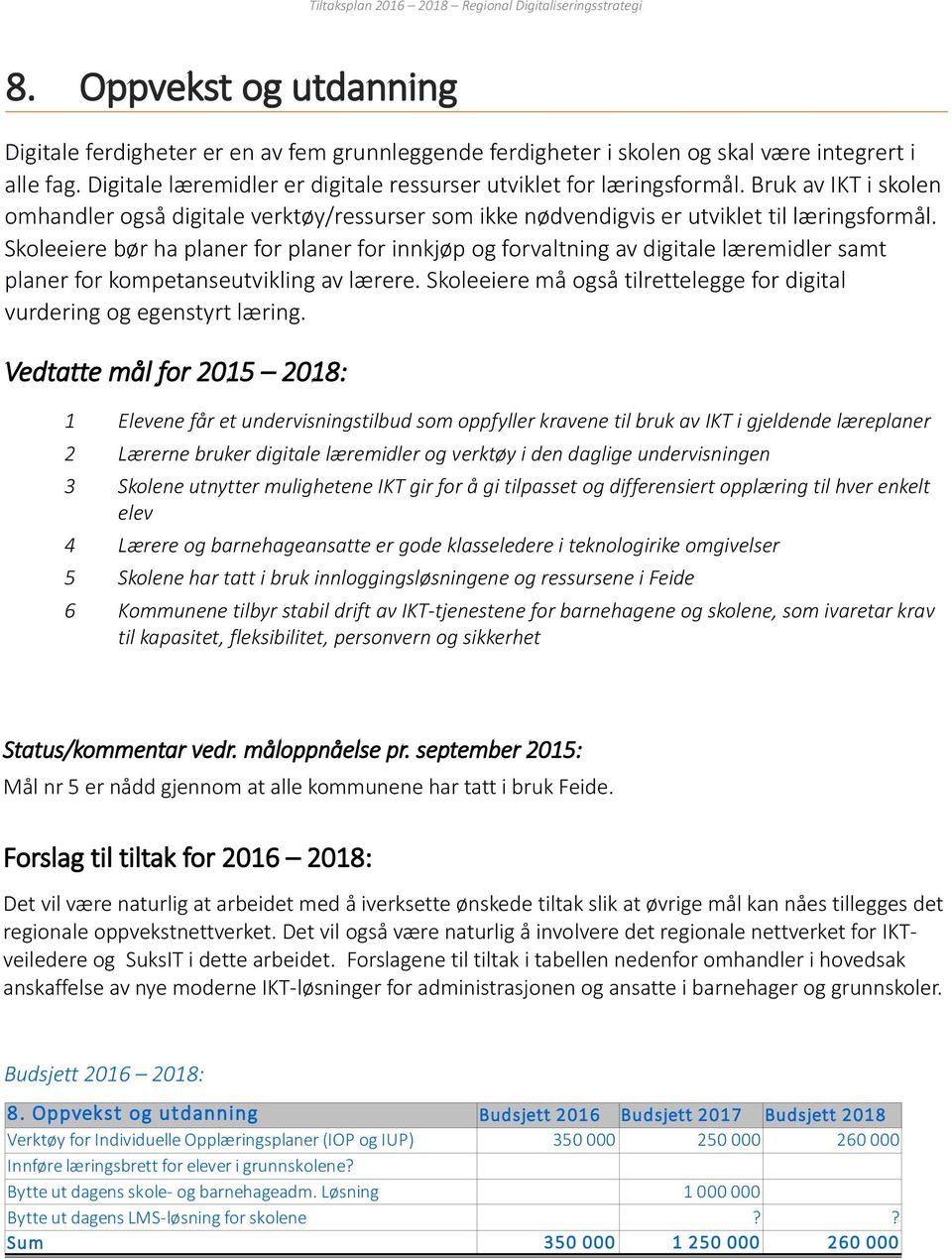 Skoleeiere bør ha planer for planer for innkjøp og forvaltning av digitale læremidler samt planer for kompetanseutvikling av lærere.