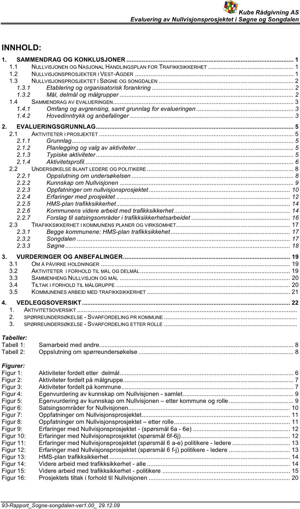 .. 3 2. EVALUERINGSGRUNNLAG... 5 2.1 AKTIVITETER I PROSJEKTET... 5 2.1.1 Grunnlag... 5 2.1.2 Planlegging og valg av aktiviteter... 5 2.1.3 Typiske aktiviteter... 5 2.1.4 Aktivitetsprofil... 6 2.