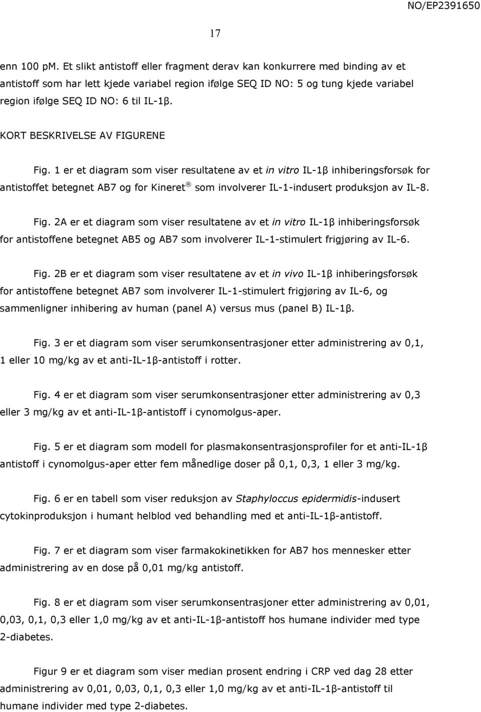 KORT BESKRIVELSE AV FIGURENE Fig.