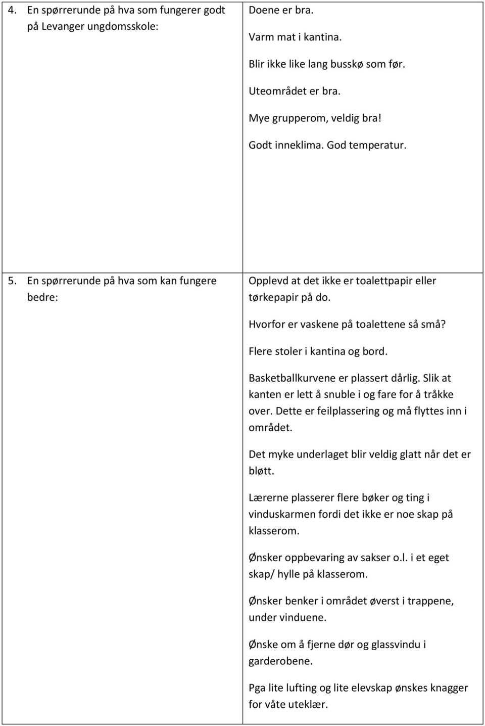 Basketballkurvene er plassert dårlig. Slik at kanten er lett å snuble i og fare for å tråkke over. Dette er feilplassering og må flyttes inn i området.