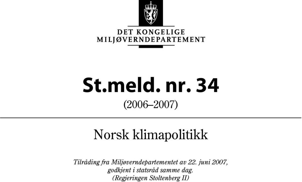 Miljøverndepartementet av 22.