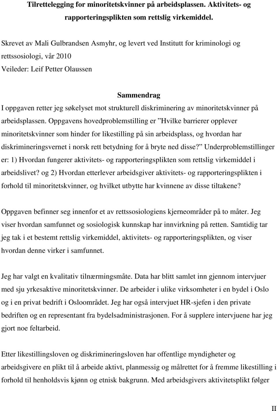 diskriminering av minoritetskvinner på arbeidsplassen.