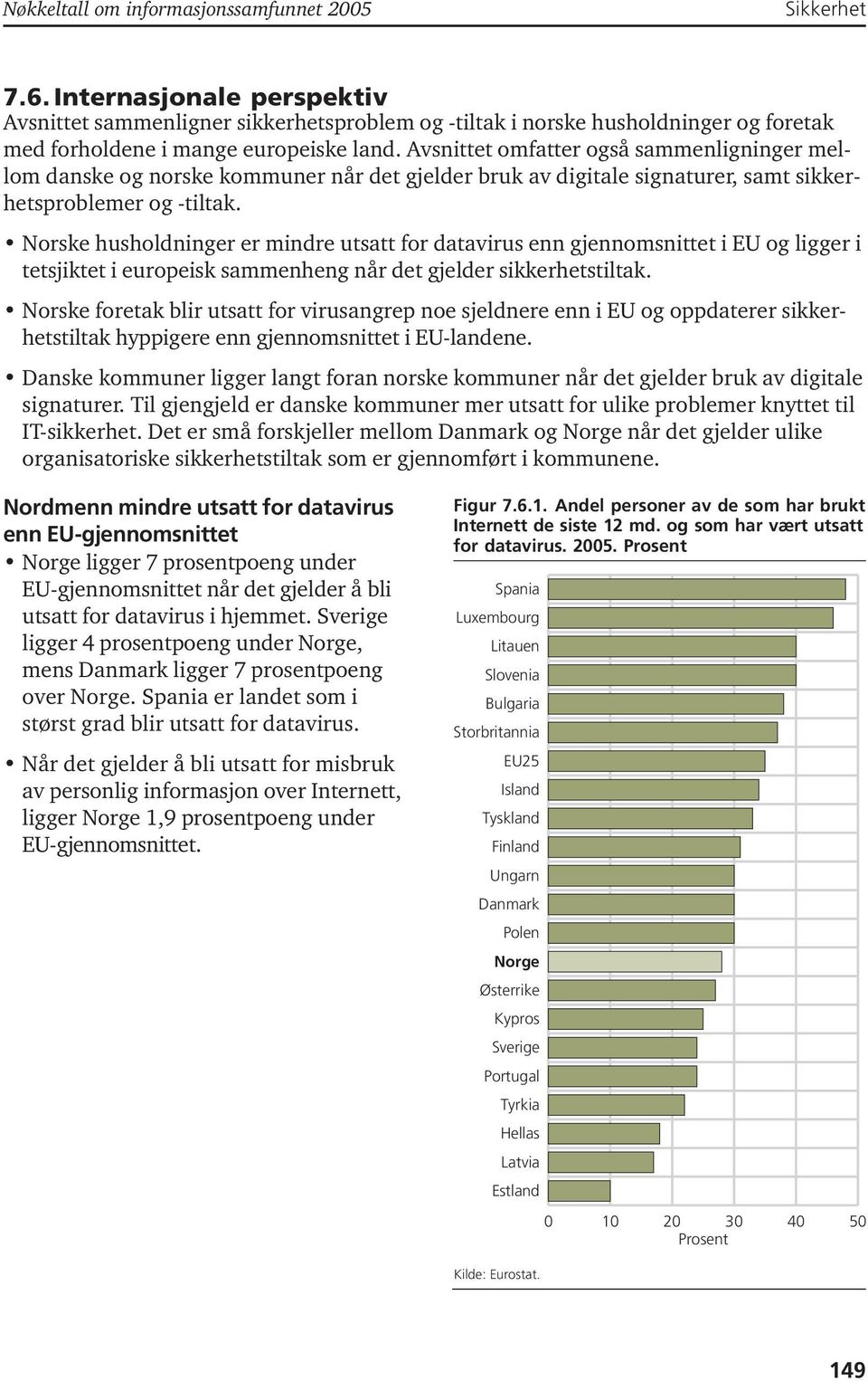 Avsnittet omfatter også sammenligninger mellom danske og norske kommuner når det gjelder bruk av digitale signaturer, samt sikkerhetsproblemer og -tiltak.