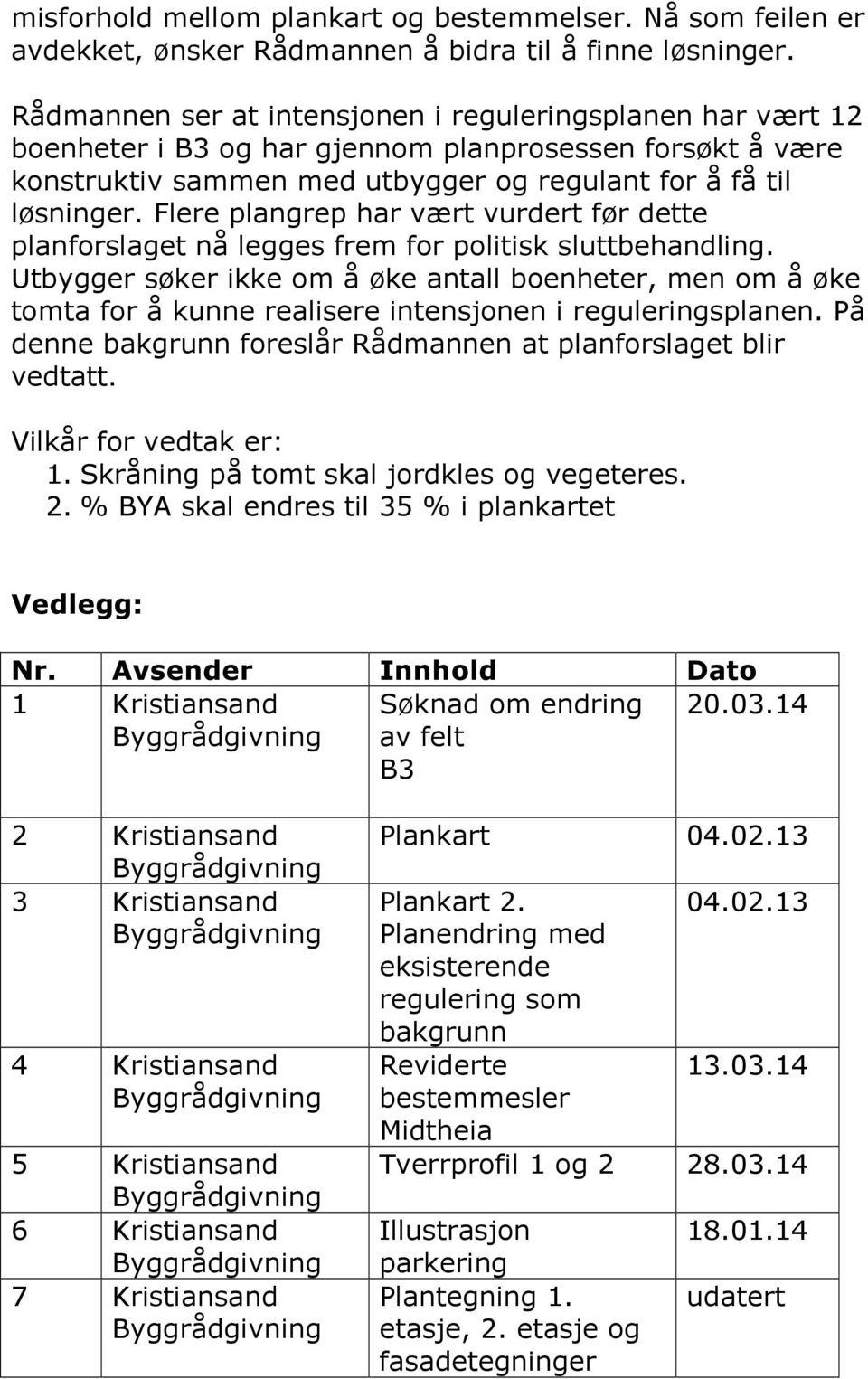 Flere plangrep har vært vurdert før dette planforslaget nå legges frem for politisk sluttbehandling.