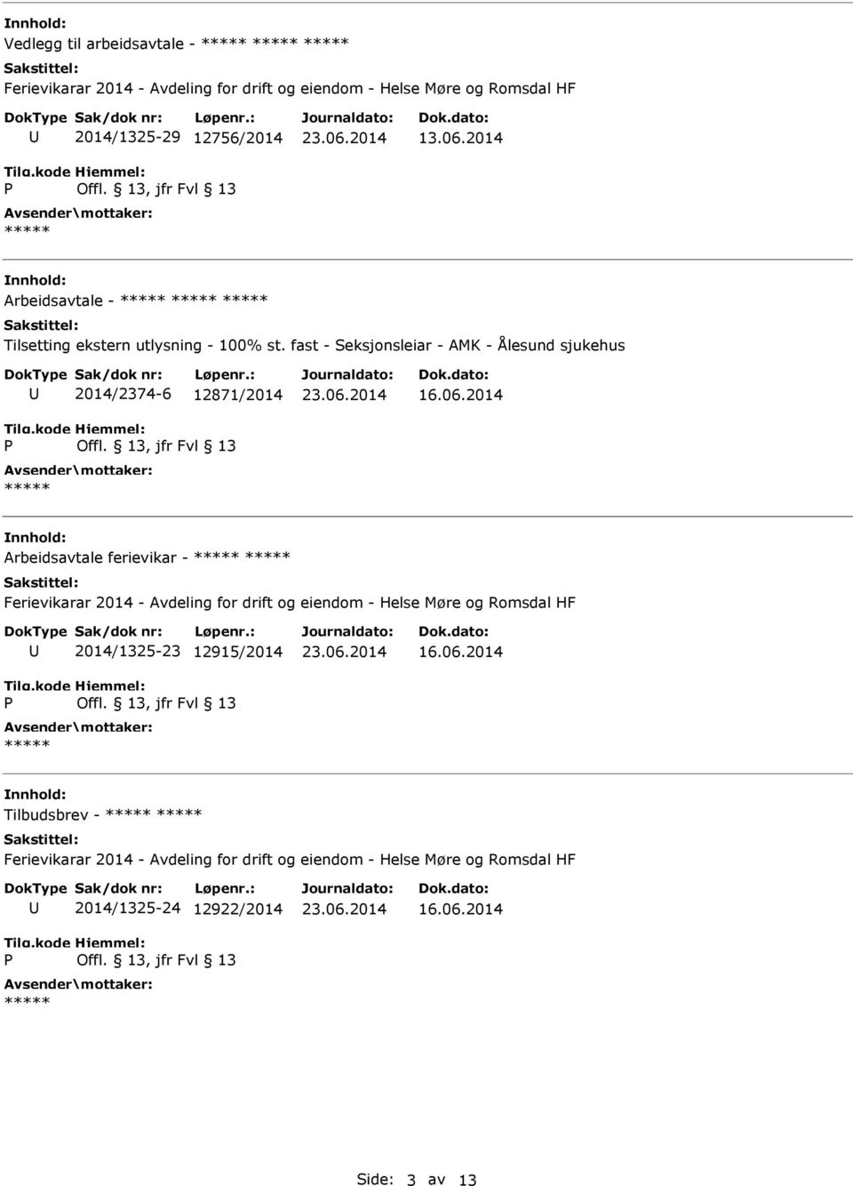 fast - Seksjonsleiar - AMK - Ålesund sjukehus 2014/2374-6 12871/2014