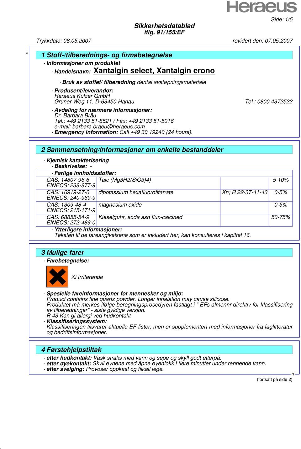 com Emergency information: Call +49 30 19240 (24 hours).