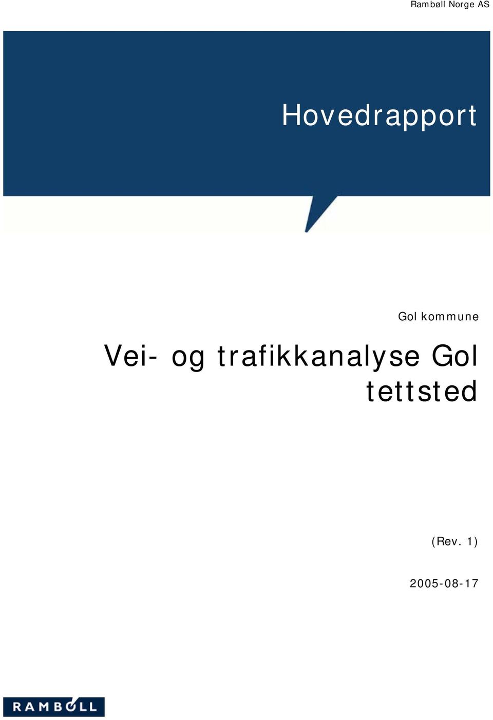 Vei- og trafikkanalyse