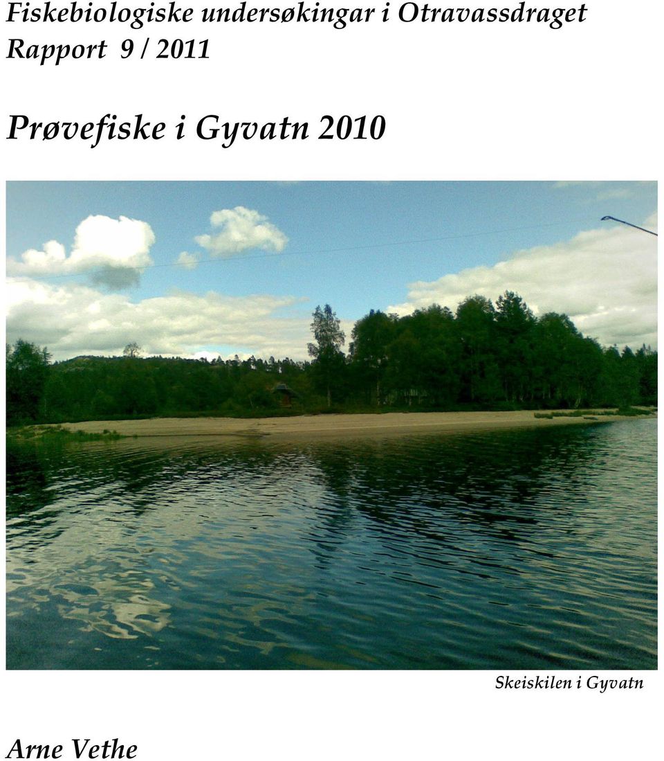 2011 Prøvefiske i Gyvatn 2010
