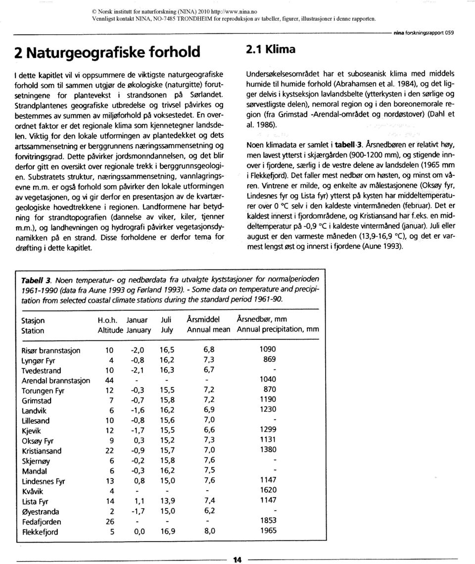 Viktig for den lokale utformingen av plantedekket og dets artssammensetning er berggrunnens næringssammensetning og forvitringsgrad.