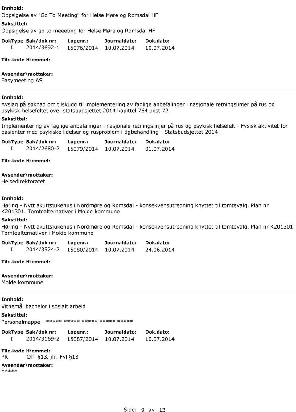 retningslinjer på rus og psykisk helsefelt - Fysisk aktivitet for pasienter med psykiske lidelser og rusproblem i dgbehandling - Statsbudsjettet 2014 2014/2680-2 15079