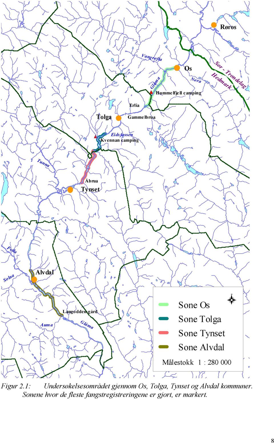 Sone Os Sone Tolga Sone Tynset Sone Alvdal Målestokk 1 : 28 Figur 2.