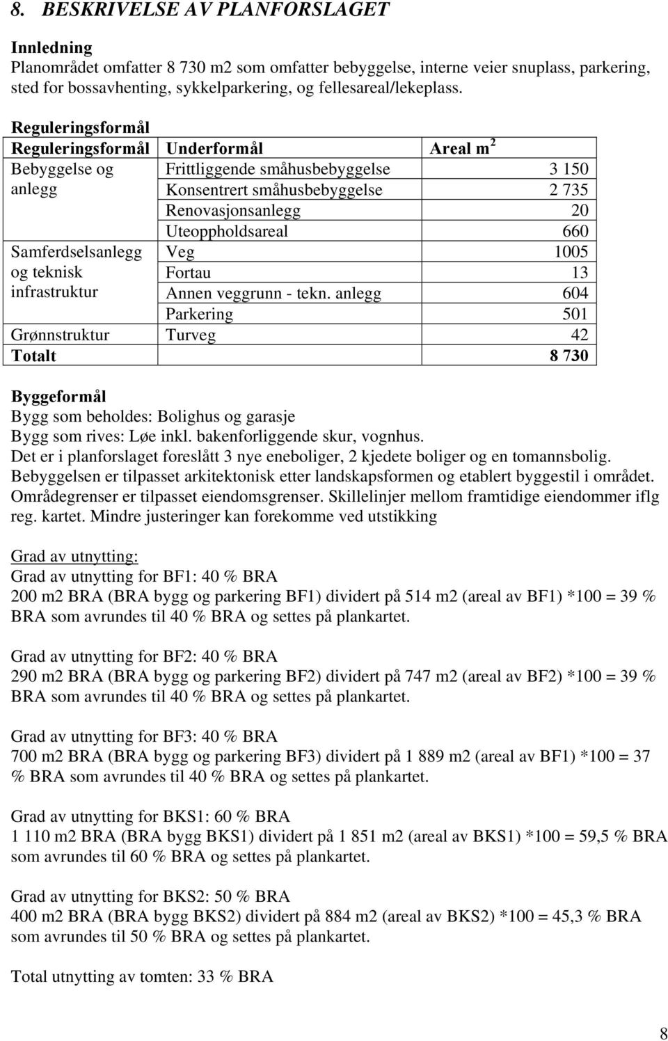 teknisk infrastruktur Uteoppholdsareal 660 Veg 1005 Fortau 13 Annen veggrunn - tekn.