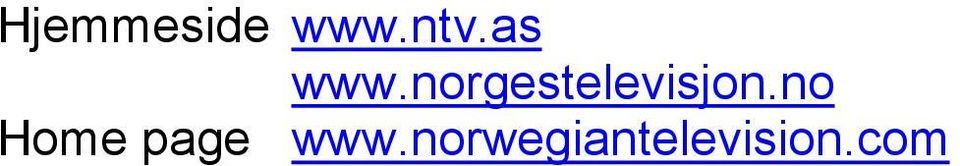 norgestelevisjon.