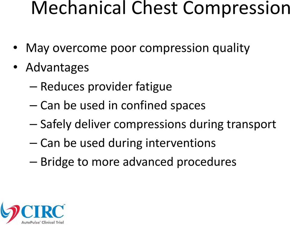 confined spaces Safely deliver compressions during transport