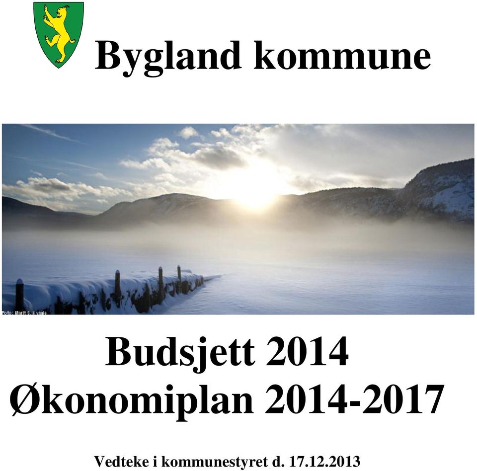 Økonomiplan 2014-2017