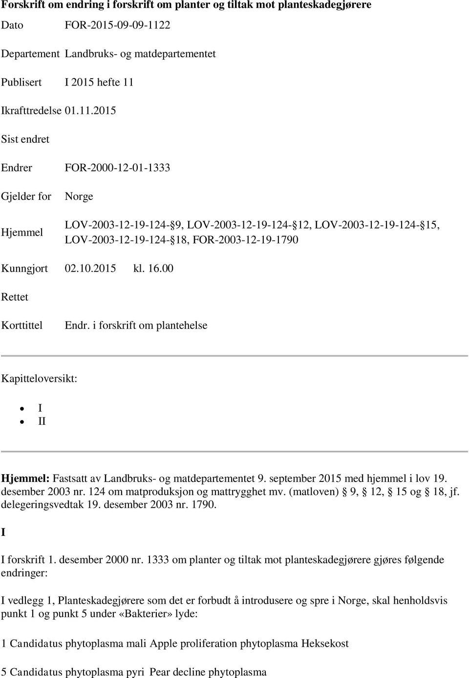 Ikrafttredelse 01.11.