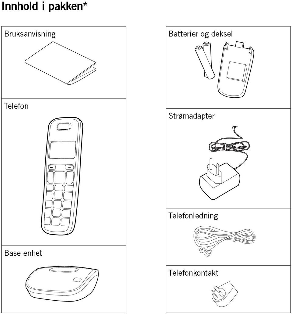 deksel Telefon Strømadapter