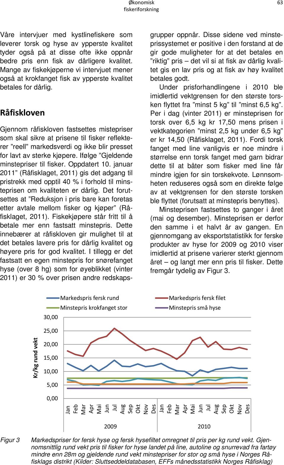 Råfiskloven Gjennom råfiskloven fastsettes mistepriser som skal sikre at prisene til fisker reflekterer reell markedsverdi og ikke blir presset for lavt av sterke kjøpere.