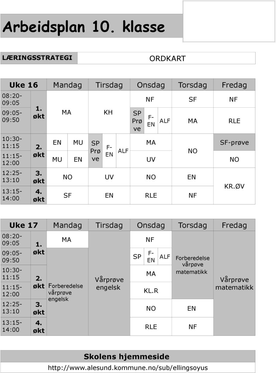 økt MA KH SP Prø ve NF SF NF F- EN ALF MA RLE EN MU SP MA SF-prøve F- Prø EN ALF NO MU EN ve UV NO NO UV NO EN SF EN RLE NF KR.