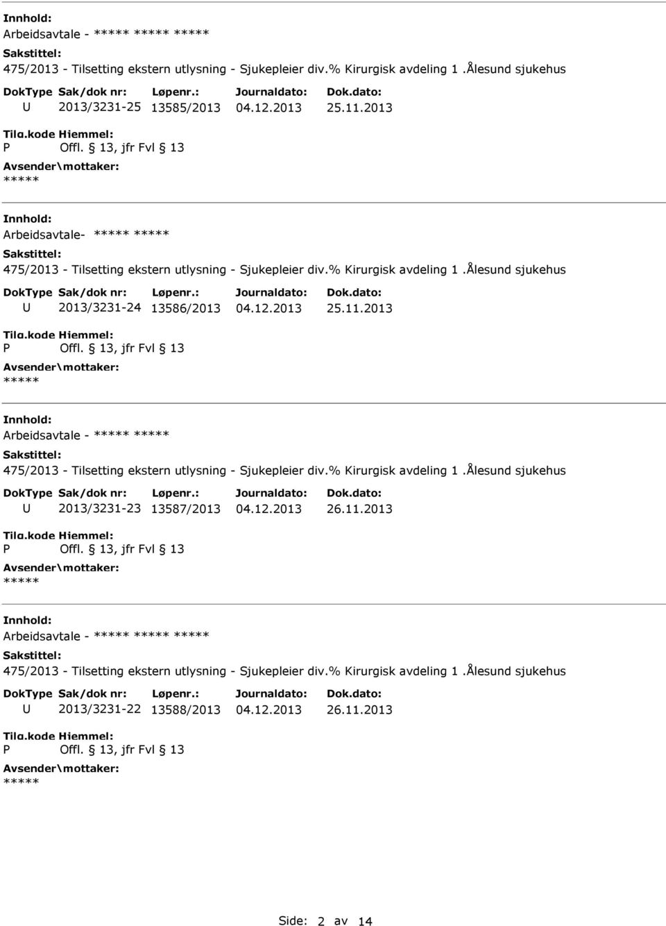 11.2013 Arbeidsavtale - 2013/3231-23 13587/2013