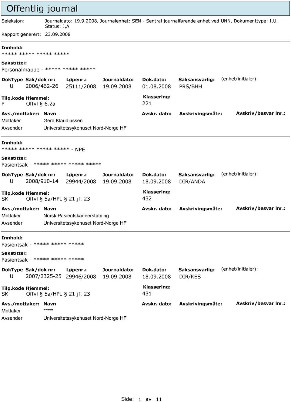 2008 ***** ***** ***** ***** Personalmappe - ***** ***** ***** 2006/462-26 25111/2008 01.08.2008 PRS/BHH P Offvl 6.