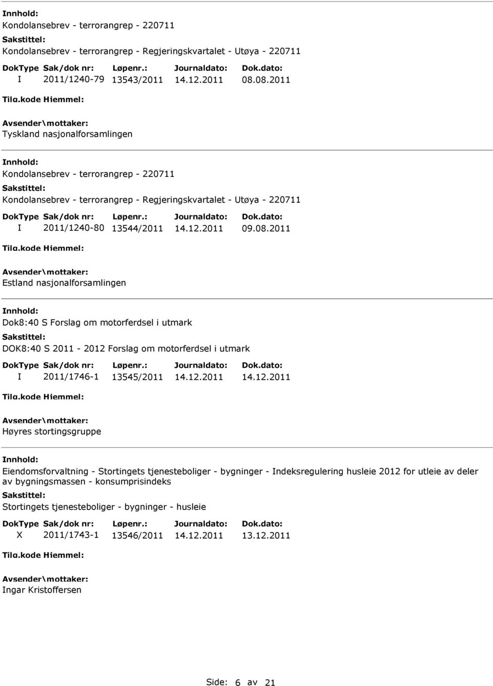 nasjonalforsamlingen Dok8:40 S Forslag om motorferdsel i utmark DOK8:40 S 2011-2012 Forslag om motorferdsel i utmark 2011/1746-1 13545/2011 Høyres stortingsgruppe