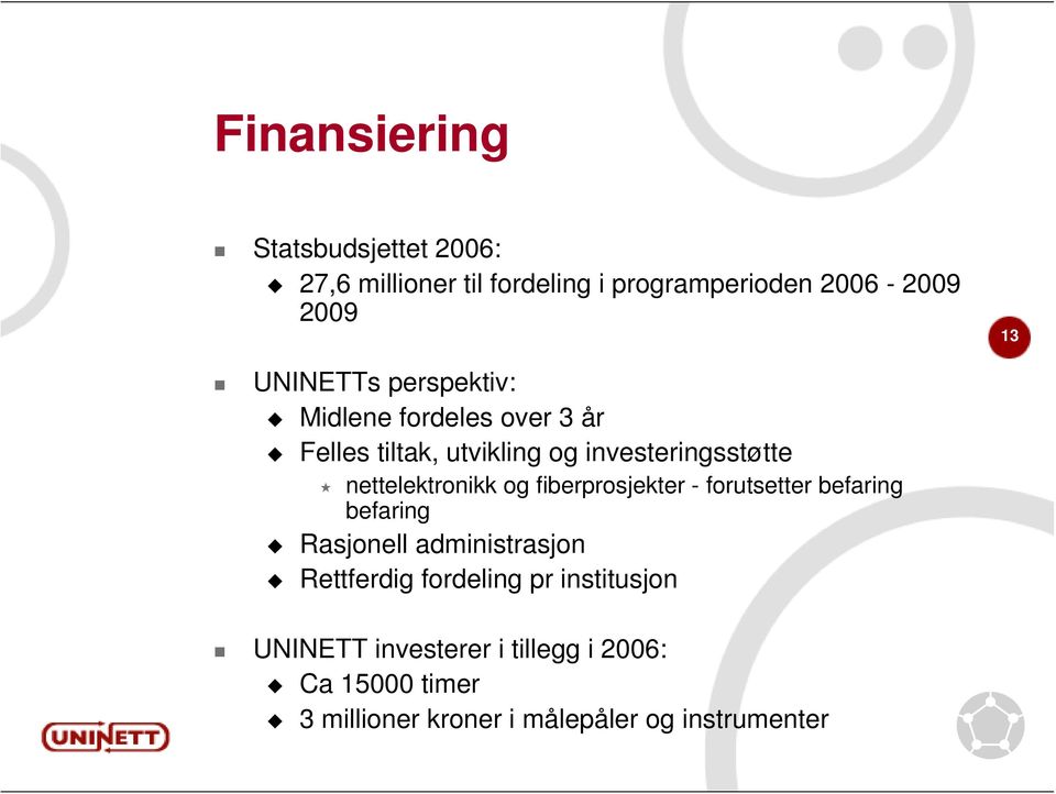 nettelektronikk og fiberprosjekter - forutsetter befaring befaring Rasjonell administrasjon Rettferdig